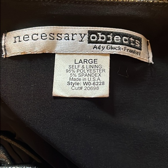 Necessary Objects Ady Gluck-Frankel Metallic dress with bungee cord straps - Picture 5 of 5